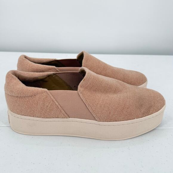 NEW Vince Women's Warren Camel Tan Platform Slip-On Sneakers Size 10 - Picture 4 of 10